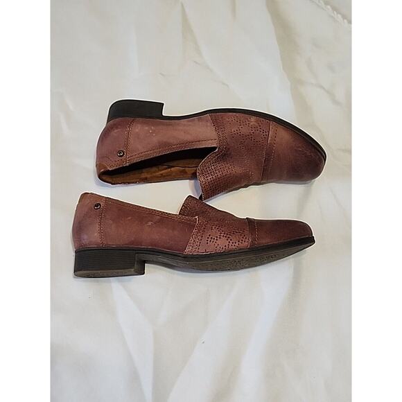 Rockport Cobb Hill Shoes Womens 9 Crosbie Slip On Loafer CI6210 Burgundy - Picture 7 of 12